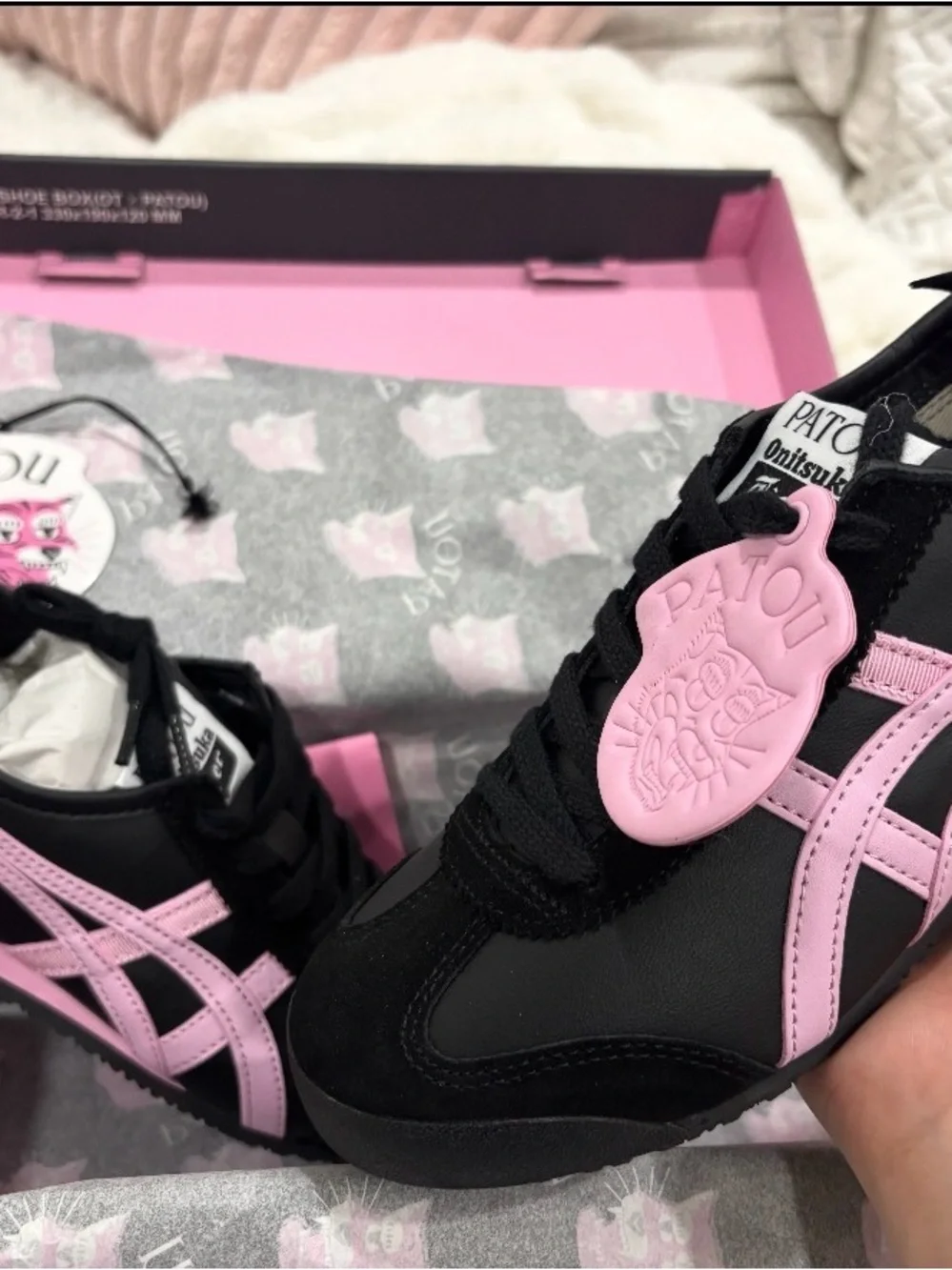 Onitsuka Tiger by Asics  Black & Pink Sneakers